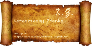 Keresztessy Zdenka névjegykártya
